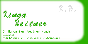 kinga weitner business card